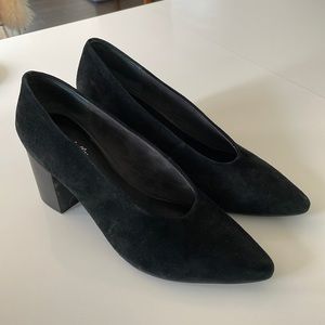 Seychelles Black Suede Block Heels